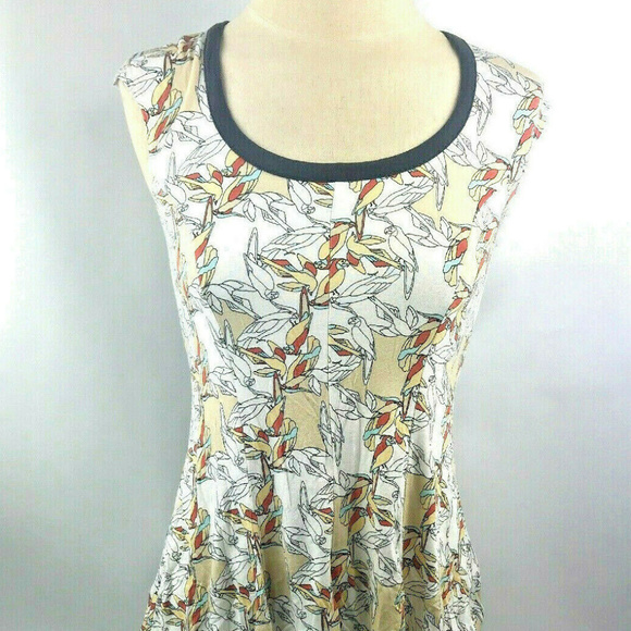 Weston Anthropologie Floral Blouse Sleeveless XS - Picture 1 of 7